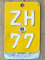 ZH 77 - TÖFFLINUMMER - MOFASCHILD - PLAQUE DE MOFA - ZH 77
