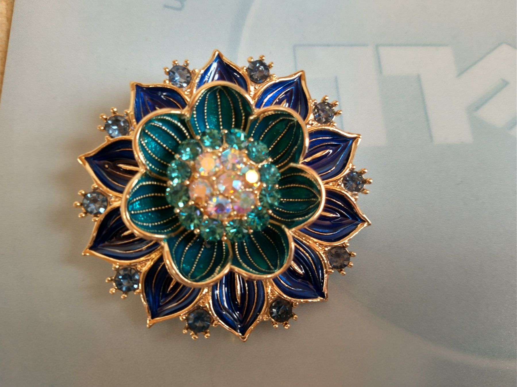 Spille & Fermagli: Wunderschöne Brosche, Blumen Design – Nuovo (secondo la descrizione) da Löhningen venduto da Chimae67 3