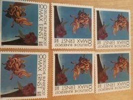 Briefmarken Deutschen Bundespost 1991