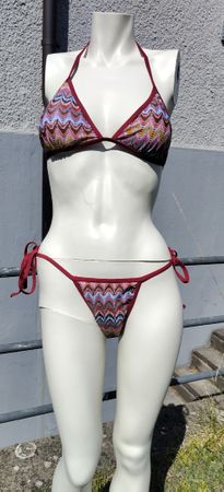 Damen Bikini Strick Optik