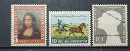 BRD Mi-Nr.148-160-165 Postfrisch Tadellos