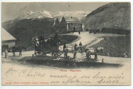 FURKA-PASSHÖHE Postkutsche