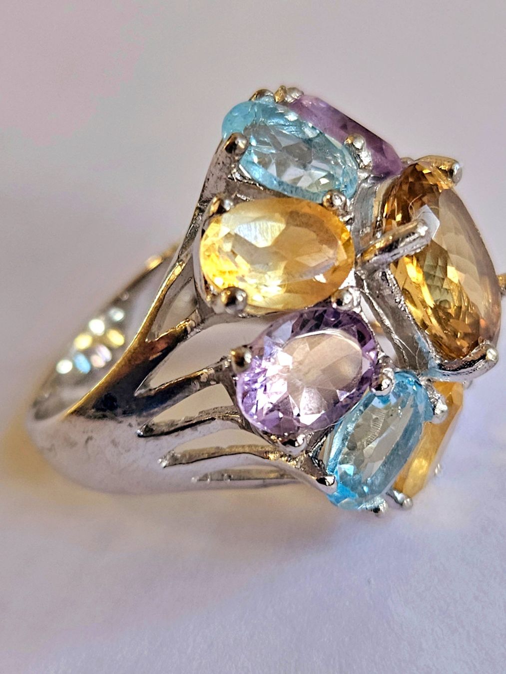 Anelli: Edelstein Fingerring Blume – Nuovo e nell'imballaggio originale da Zürich venduto da adriben 9