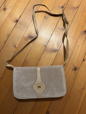 Umhängetasche SG beige Wildleder