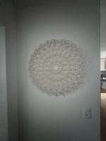 Wanddeko Mandala Metall goldfarben