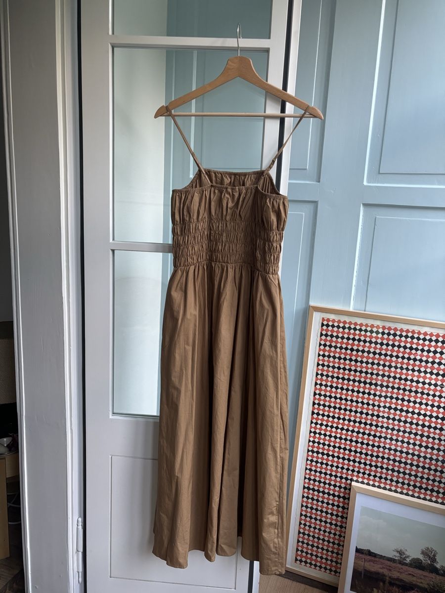 H&M Vestiti: Langes Popeline Kleid Braun Gr XS/S – Nuovo (secondo la descrizione) da Bern venduto da emski 2