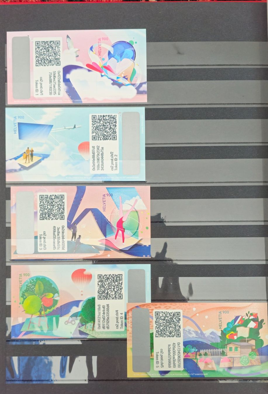 Tutti i francobolli: Krypto-Briefmarken 2.0 Set 10 Stk. a. 9Sfr. – Nuovo e nell'imballaggio originale da Bilten venduto da Stefan6363 3