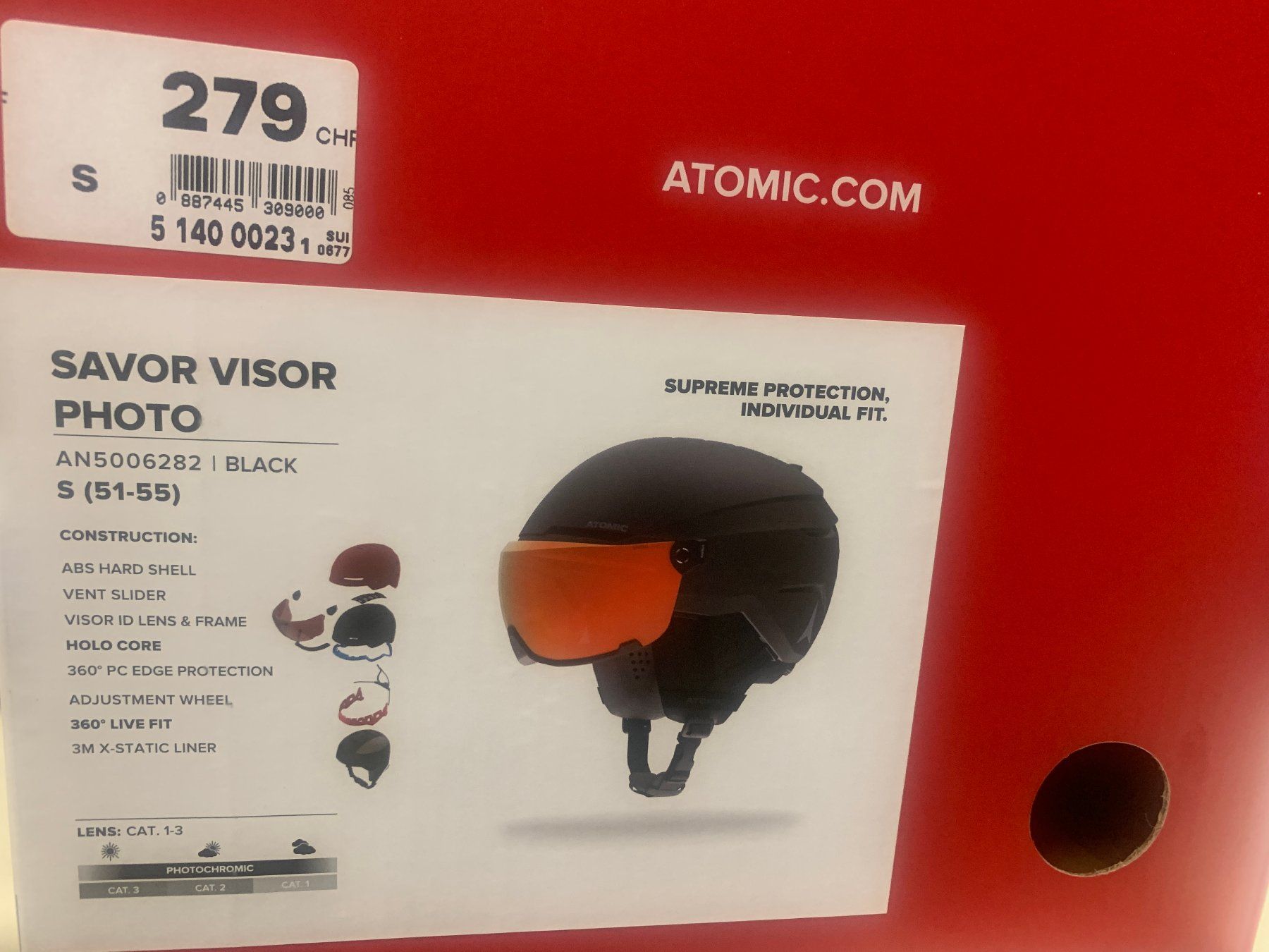 Atomic Caschi: Skihelm Atomic Gr. S Savor Visor Photo – Nuovo (secondo la descrizione) da Dornach venduto da Hofleur 4