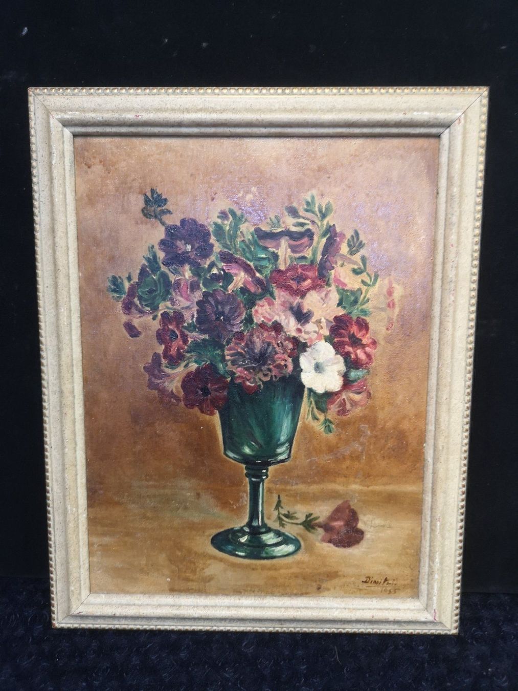 Gemälde: 1955 LES FLEURS... – Gebraucht aus Genève von Qanil77