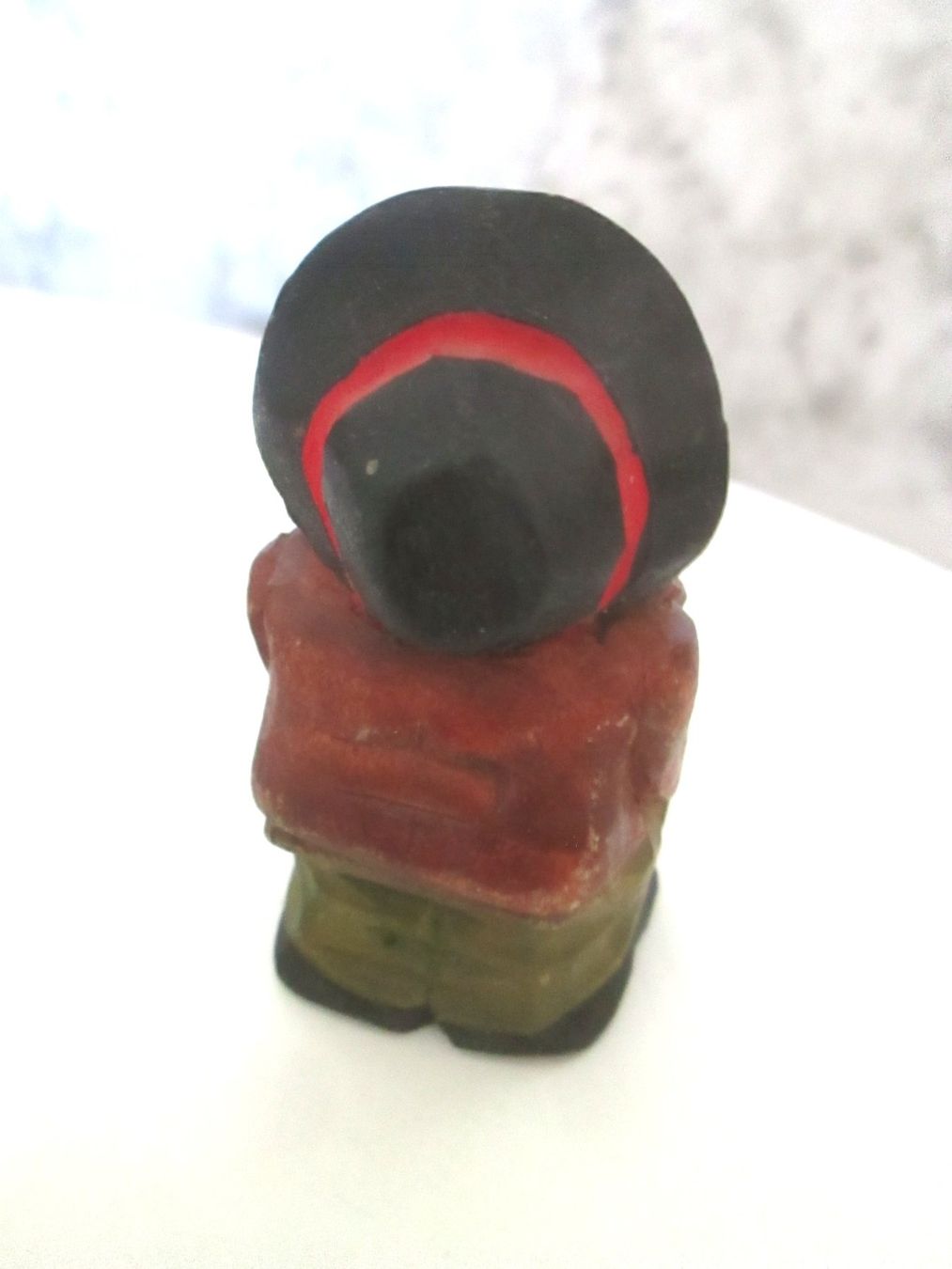 Statuette: Alter Zahnstocherhalter aus Holz – Usato da Sementina venduto da babucia 1