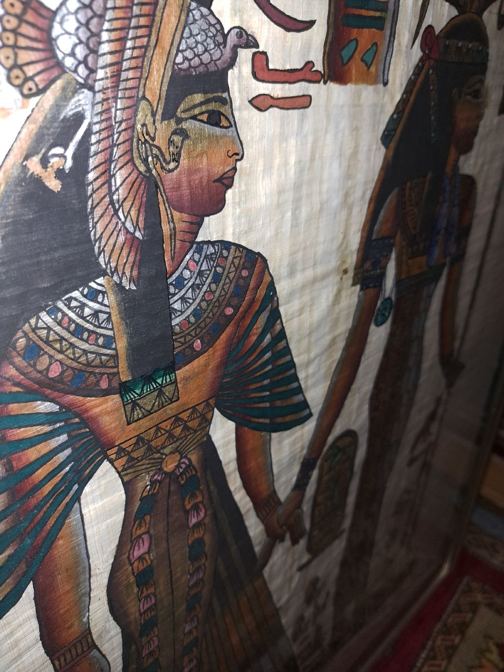 Poster & Bilder: Grosses Papyrus Bild mit Rahmen, Alurahmen schwer – Gebraucht aus Kölliken von Upcycling-by-Mc-TAM 3