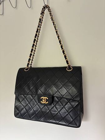 CHANEL Medium Tall Classic Lambskin Double Flap