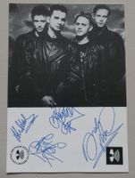 Depeche Mode B.M.A. Fanclub Autogrammkarte 1987