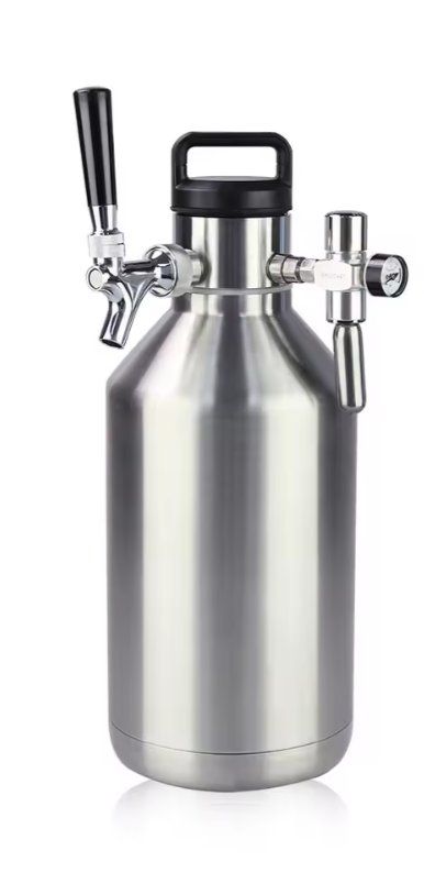 Bicchieri, Caraffe & Bottiglie: Growler de 2L inoxydable et isolé – Nuovo e nell'imballaggio originale da Romont FR venduto da Garcimat