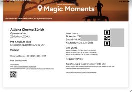 1x Ticket für Hamnet - Allianz Cinena Zürich - 3.8.26