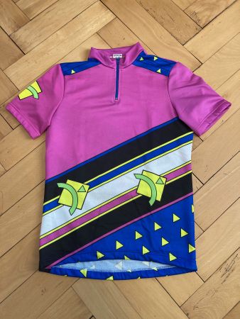 Vintage 80s Bike Jersey Blacky Swiss Made Sz M