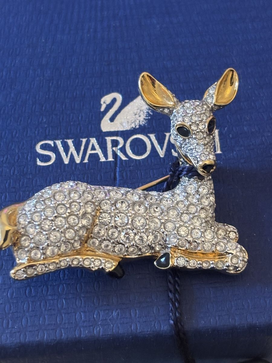 Swarovski Spille & Fermagli: Broche Swarovski - Faon couché neuf – Nuovo e nell'imballaggio originale da Genève venduto da ati_tj8f 1