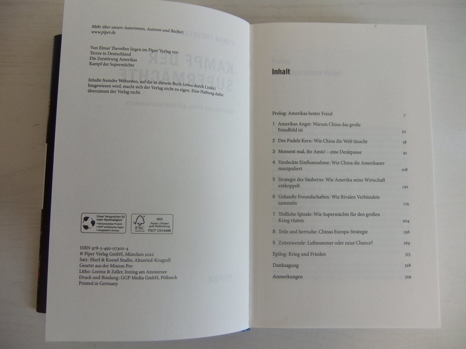 Libri: Buch Kampf der dSupermächte, Elmar Thevessen, 2022 Piper – Usato da Hemishofen venduto da Lany 4