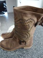 Cowboy Leder Stiefel mit Nieten Gr.39