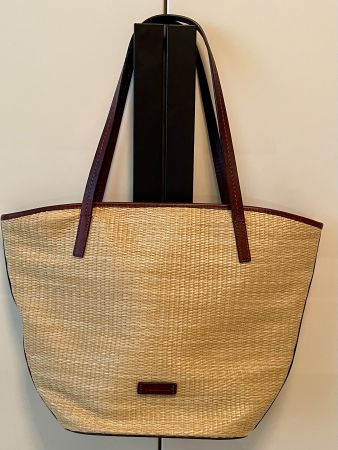 Stylische Sommertasche Conti mit Leder