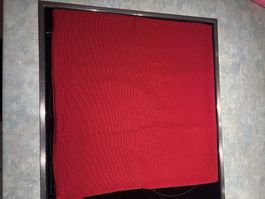 Neuwertiger roter Kissenbezug mit Reissverschluss 46x46 cm
