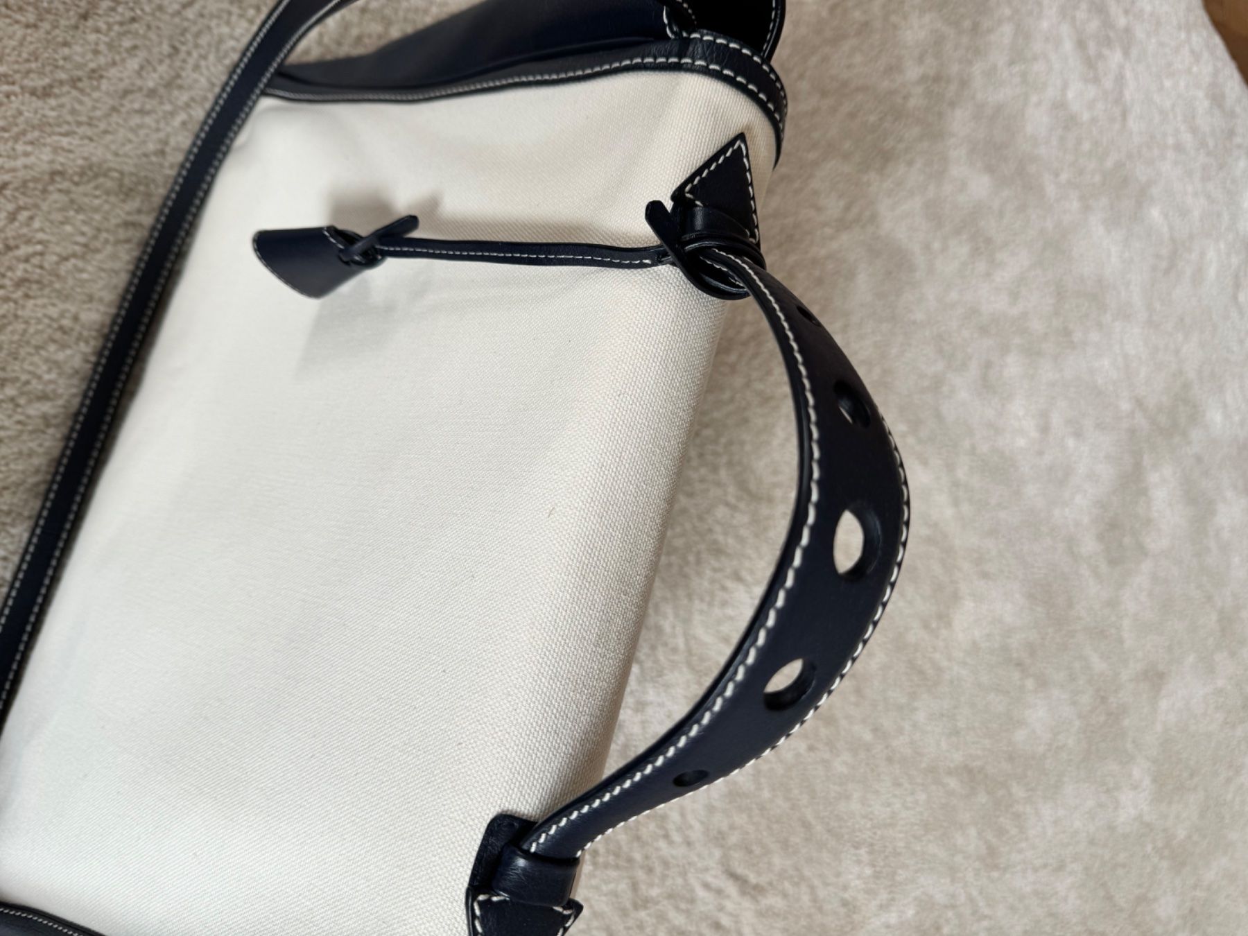 Borse da donna: Myriam Schaefer Paris Handtasche Canvas Leder – Usato da Meilen venduto da Antete 4