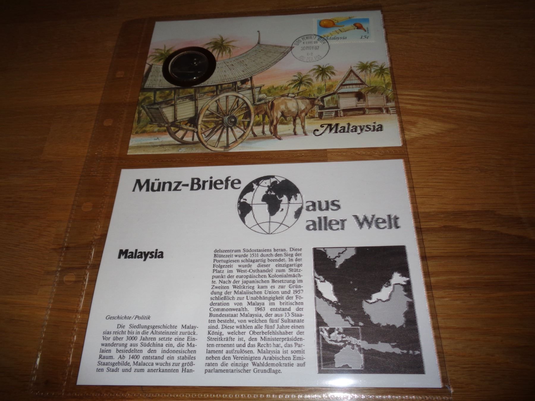 Tutti le monete: Münzbrief Malaysia – Usato da Olten venduto da Disc-Verkauf