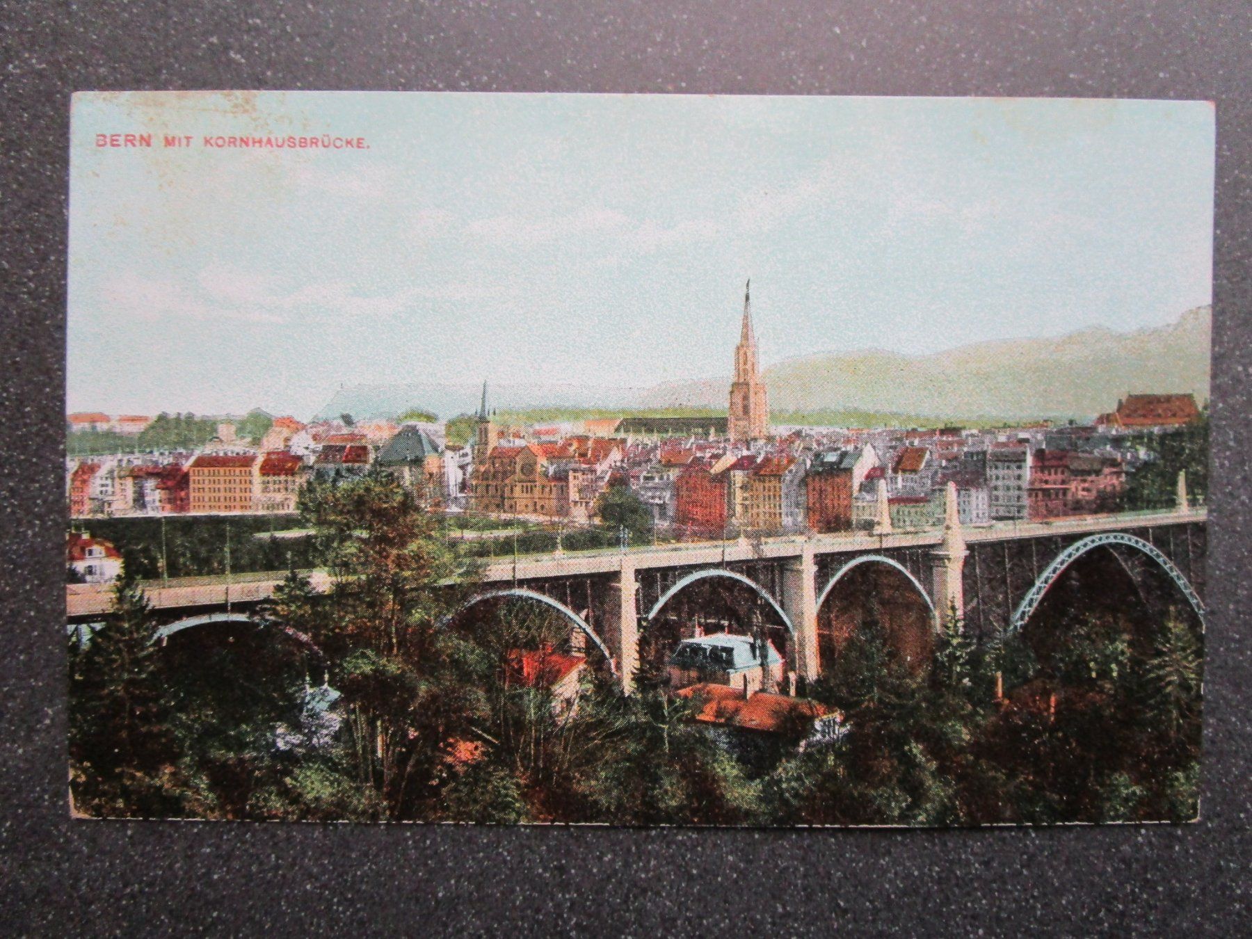 Cartoline postali: 1916: BERN Kornhausbrücke – Usato da Rubigen venduto da Menthe