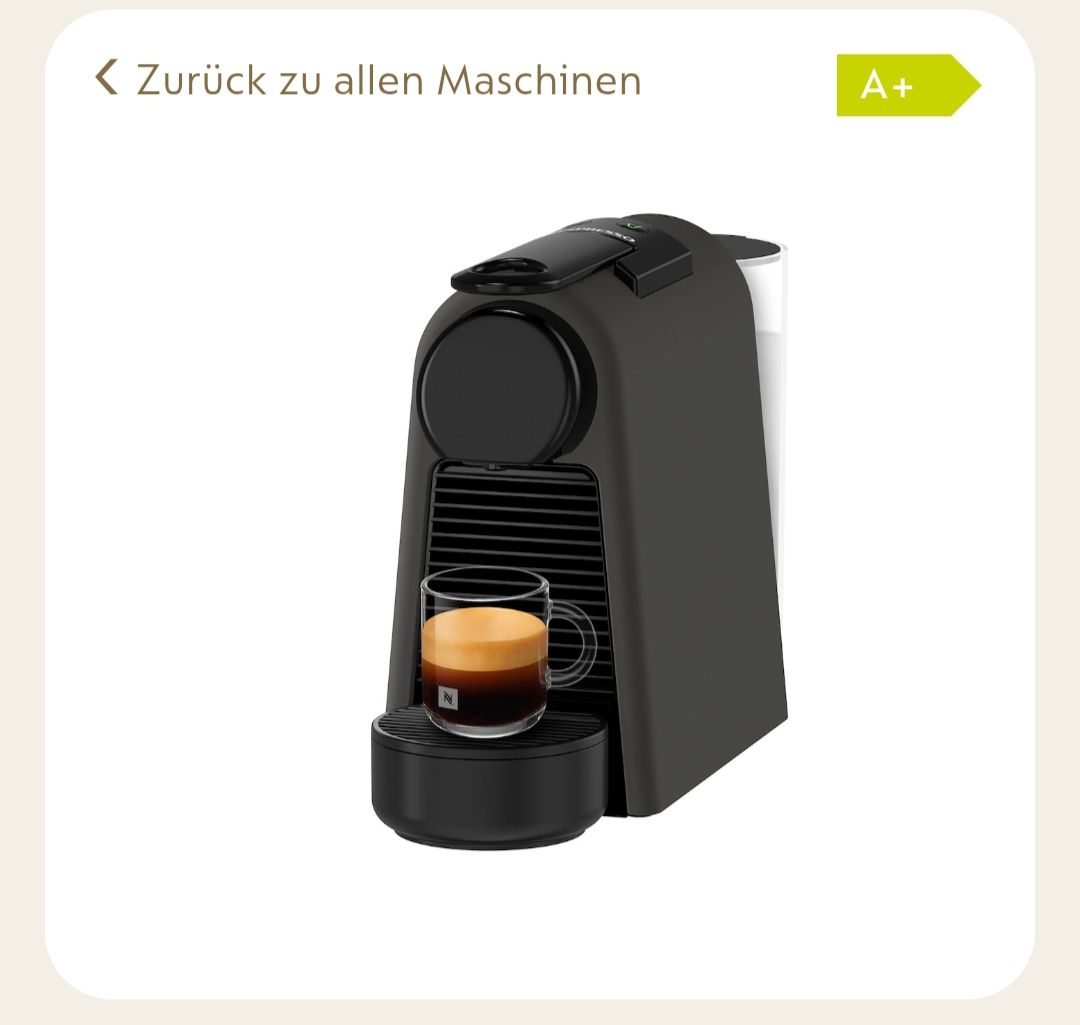 Nespresso Machines à café & Machines à expresso: Essenza Mini Matte Black Anthracite D – D'occasion à Mollis par Frauenfeld1
