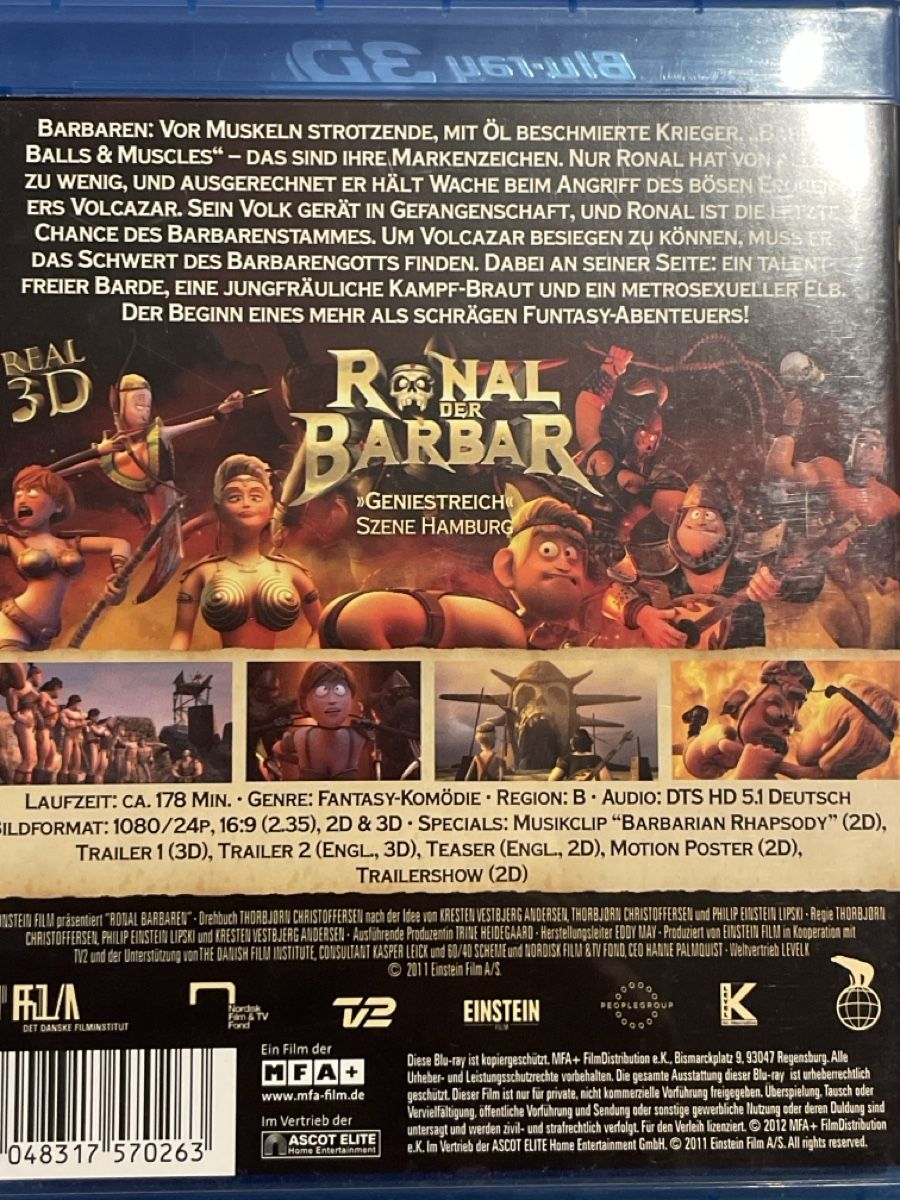 Tutti i DVDs: Ronal der Barbar  3D  (2011) – Usato da Waldenburg venduto da Gonzo8 1