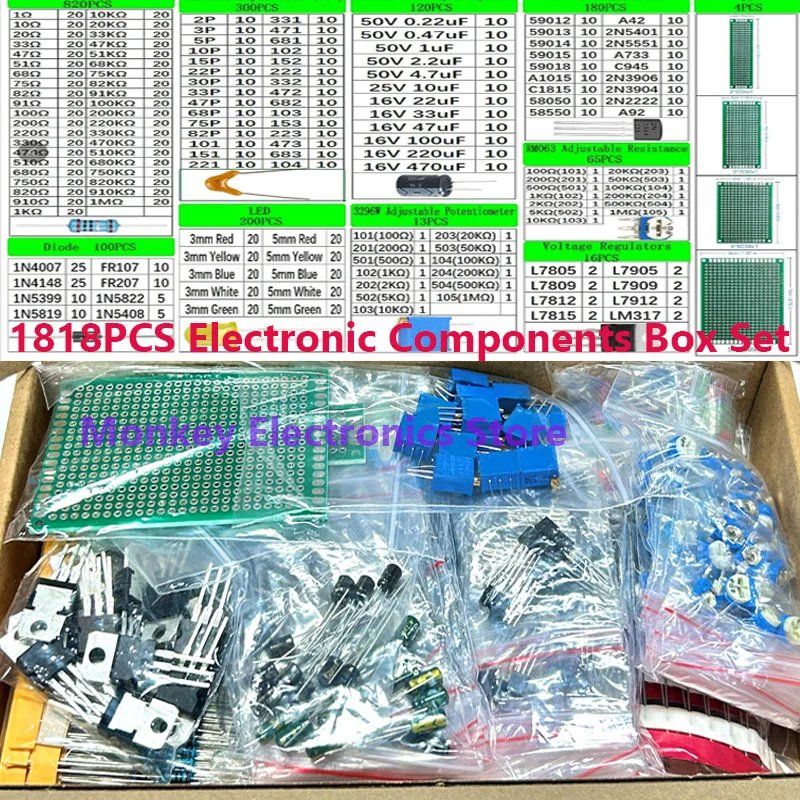 Componenti elettronici: composants électroniques 1818pcs elektrisch, Stecker 1818pcs – Nuovo e nell'imballaggio originale da Delémont venduto da abonprix 2