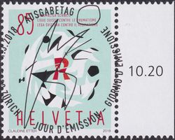 2018, Nr.1663 Rheumaliga mit Ersttags-Voll-Stempel +TABS