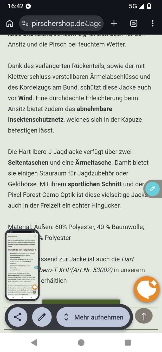 Vestes: HART Iberio-J Jagdjacken – Neuf avec emballage d'origine à Feldis/Veulden par 94BAM 6