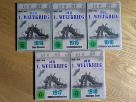 DVD-Doku: Erster Weltkrieg (1914-1918) -  5 DVD's
