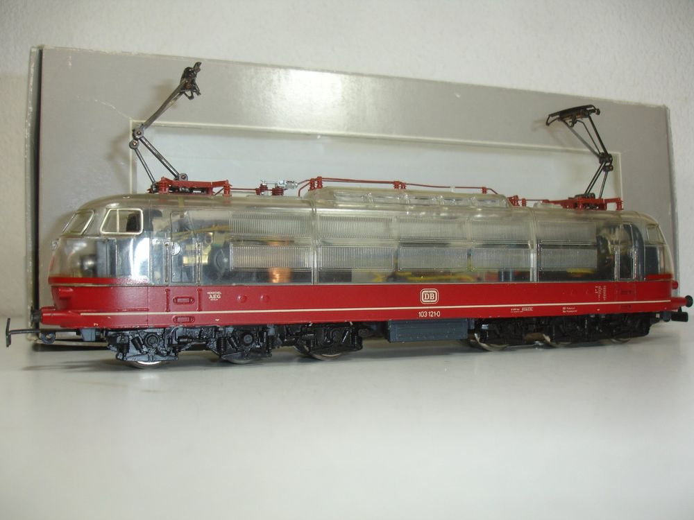 Locomotive Märklin 3757 HO - Électrique, ép.4, Boîtier Transparent, D'origine