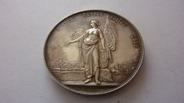 Schützenmedaille: Eidg. Schützenfest Genf 1851,  unz.