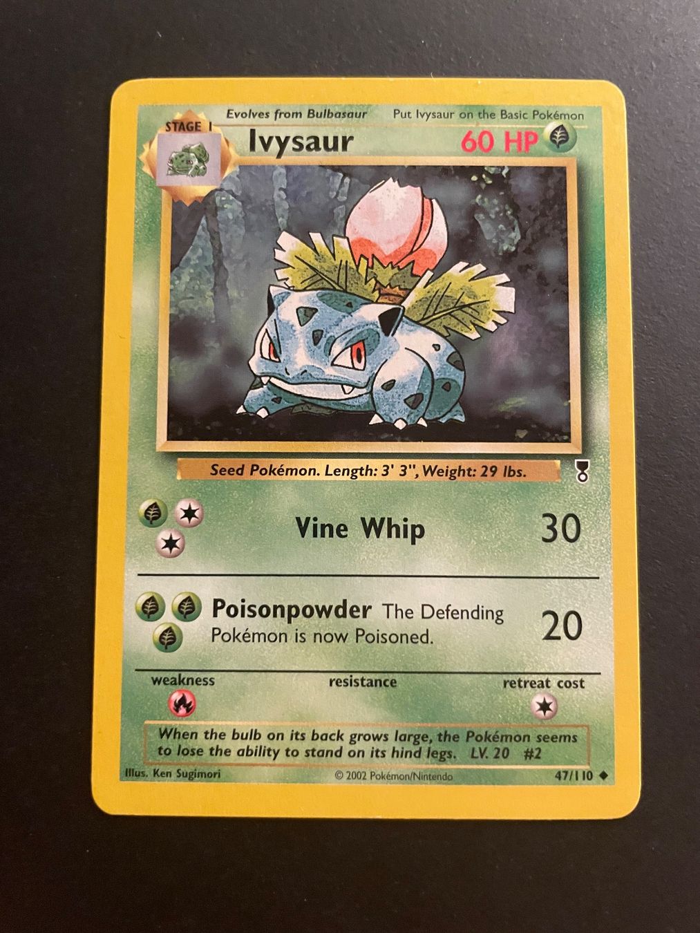 Pokémon Carte collezionabili: IVYSAUR LEGENDARY COLLECTION  47/110 – Usato da Zürich venduto da pokemon_cards