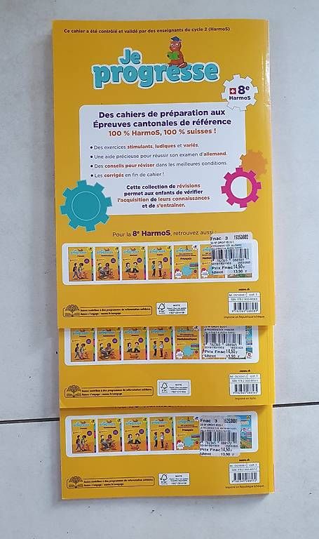 Livres: Harmos ECR 8è français allemand math – D'occasion à Servion par meno999 1
