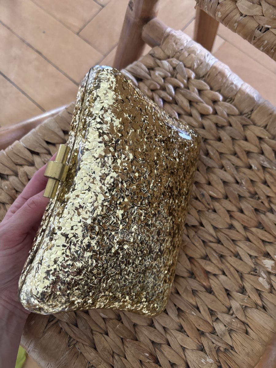 Zara Borse da donna: Clutch golden/pailletten – Nuovo (secondo la descrizione) da Bern venduto da Charlot19 1