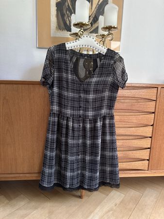 Kariertes Sommerkleid Mango S