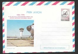 Rumänien Ganzsache 50 Jahre Fluglinie Bukarest Galati 1976