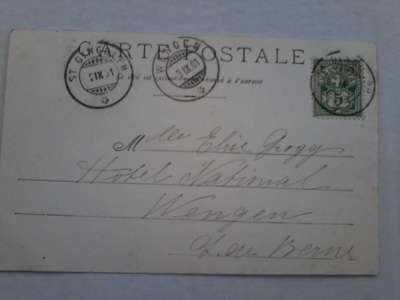 Cartoline postali: St. Gingolph, von 1901 – Usato da Niederscherli venduto da Lucia16 1