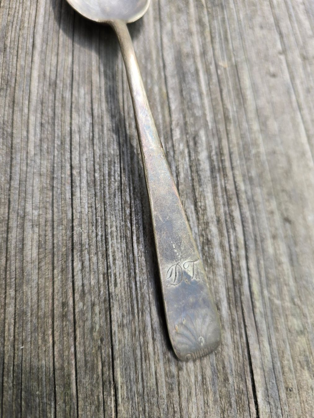 Löffel: Antiker Silberlöffel, Monogramm DT, in Schachtel – Gebraucht aus Romanshorn von Rachacha 2
