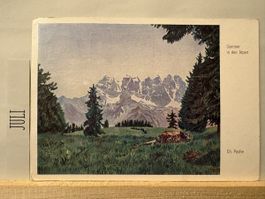 AK mit Kunst von Ch. Pache