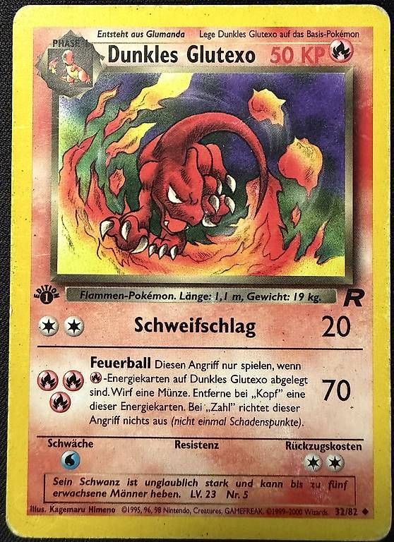 Pokémon Carte collezionabili: Pokémon Dunkles Glutexo 32/82 1. Edition Deutsch – Usato da Müswangen venduto da Pokemoncollector