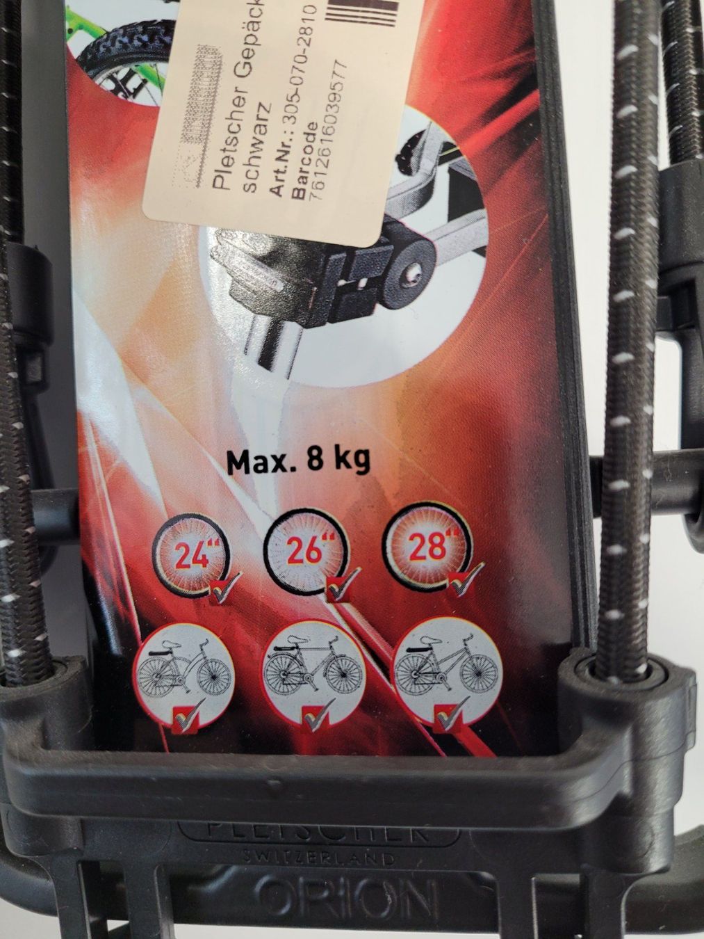 Ersatzteile: Pletscher ORION Gepäckträger schwarz – Neu und originalverpackt aus Giswil von mai_k7x7 5