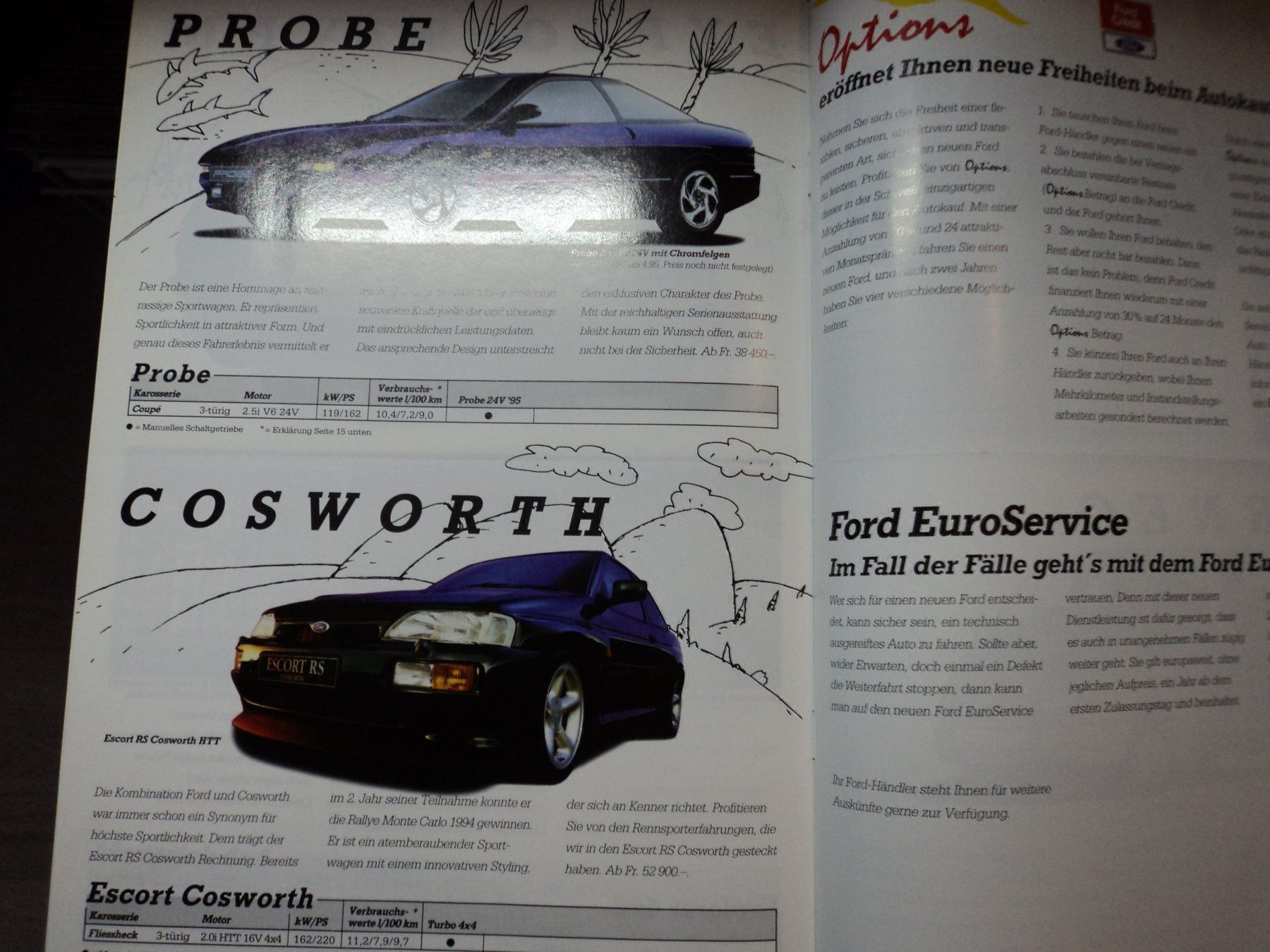 Ford Documenti: Prospekt Ford Jahresprogramm 1995 – Usato da Schwarzenburg venduto da modelCARama 6