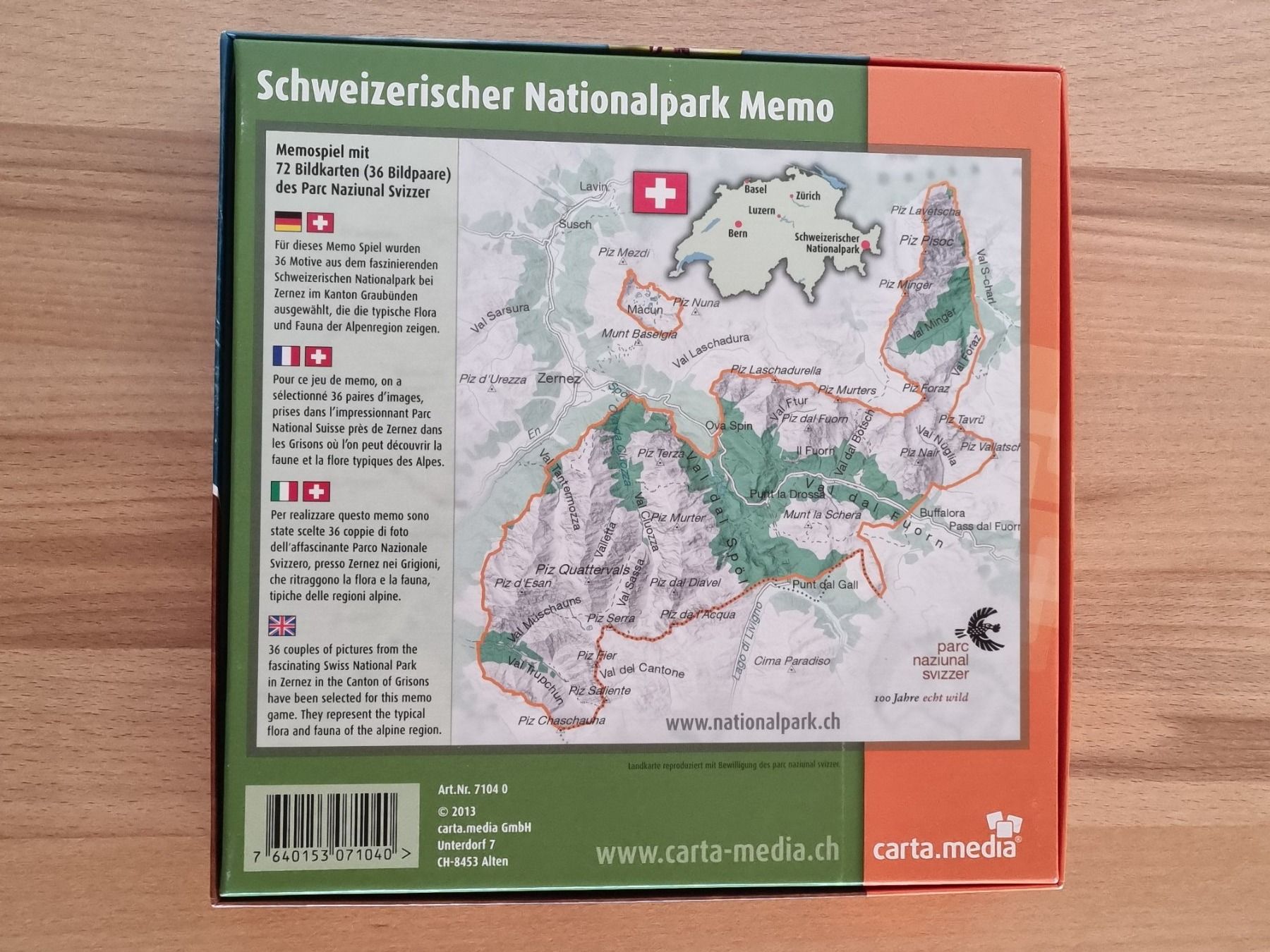 Giochi: Schweizer Nationalpark Memo Spiel – Nuovo (secondo la descrizione) da Weite venduto da Nur63 3