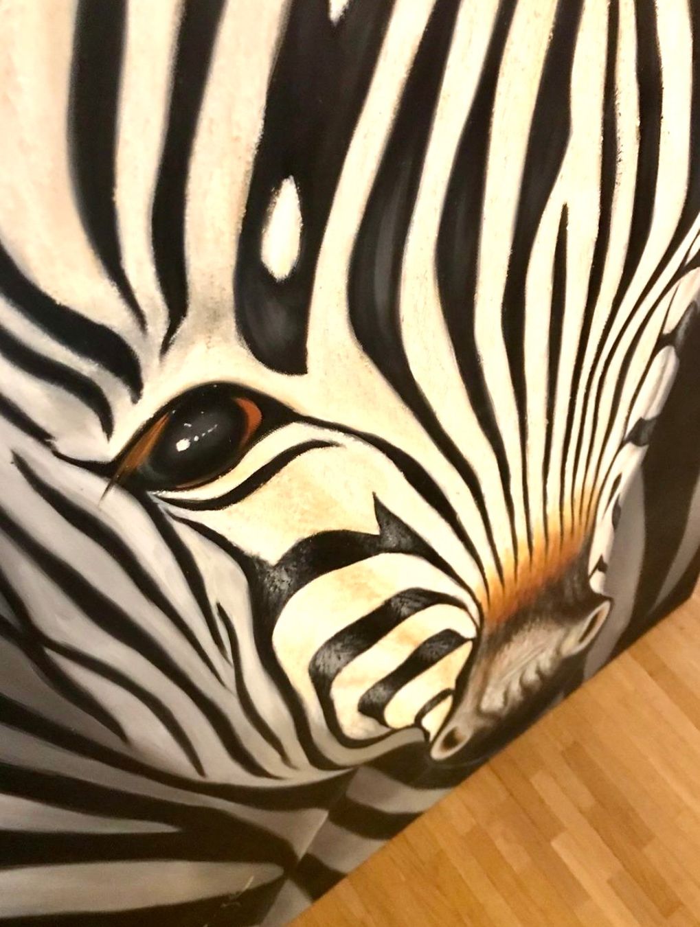 Poster & Bilder: Zebra Bild mit Zertifikat / 120/80cm – Gebraucht aus Basel von JJ.Elena 1
