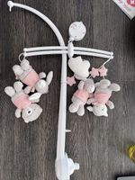 Baby Cribs Mobile with Plush Animals, White, Good Condition